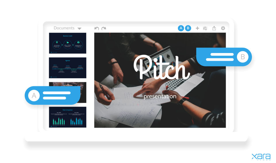 screenshot of Xara Cloud